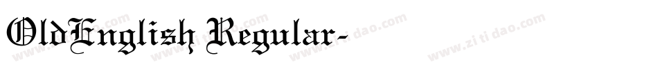 OldEnglish Regular字体转换
